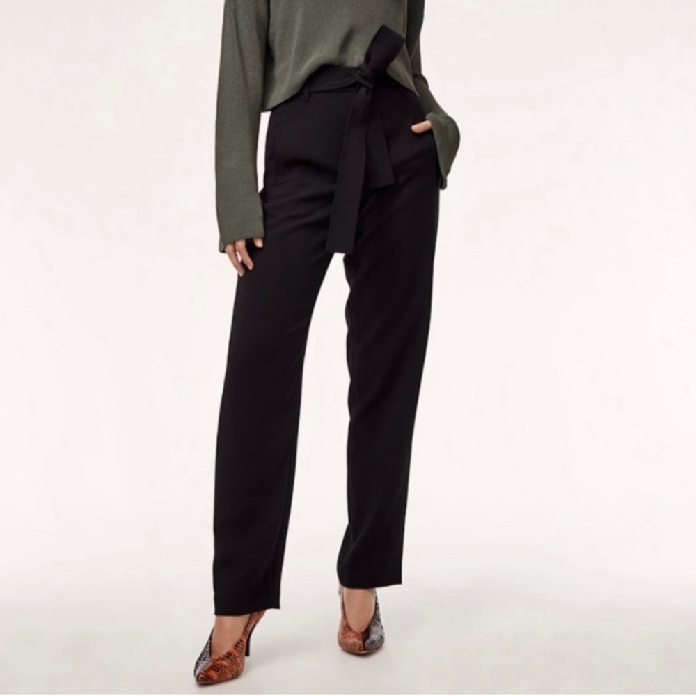 Aritzia Wilfred jadelle pant size 6 black 66755